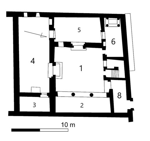 Plan der Hauskirche von Dura Europos