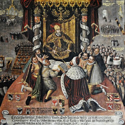Überreichung der Confessio Augustana, St. Johannis, Schweinfurt