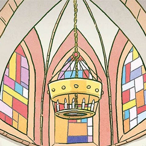 Bunte Kirchenfenster Kirchenfenster der Kirche von kirche-entdecken.de