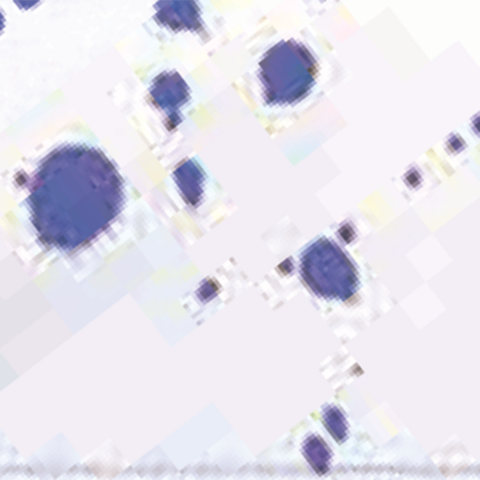 Blaue Tintenspritzer