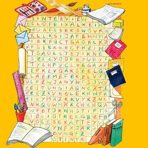 Buntes Buchstabengewirr