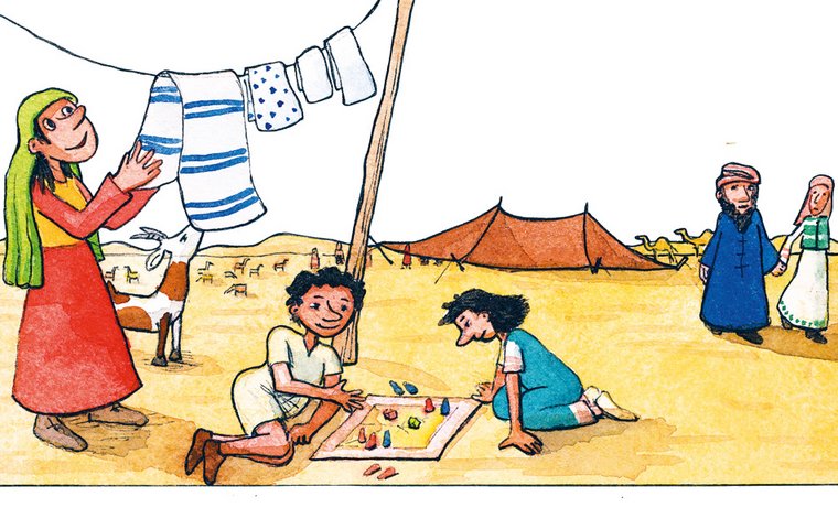 Rettung in der Wüste Die Dienerin Hagar hat mit Abraham einen Sohn.