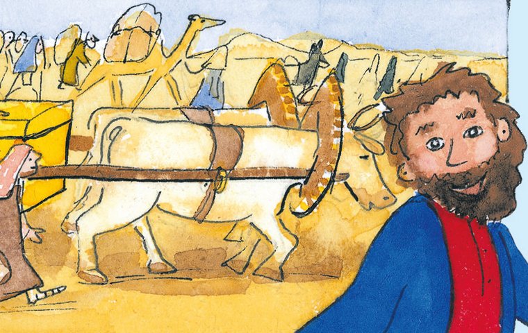 Die Zehn Gebote Die Menschen ziehen ins Heilige Land