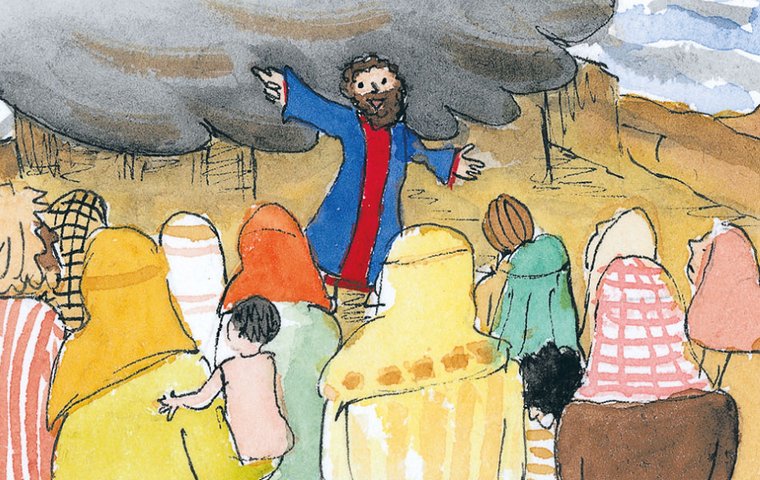 Die Zehn Gebote Moses überbringt Gottes Nachricht