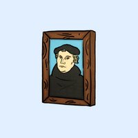 Grafik Gemälde Martin Luther