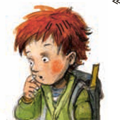 Rothaariger Junge guckt erschrocken.