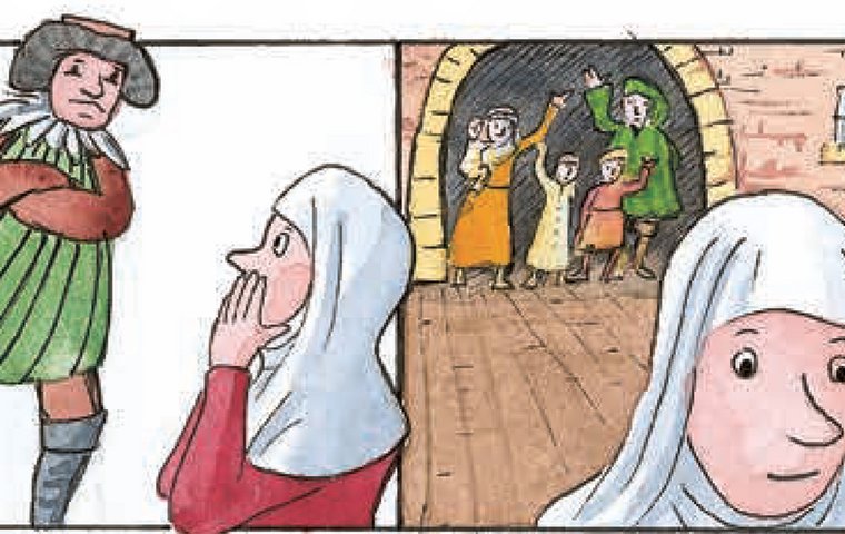 Elisabeth verlässt die Wartburg.