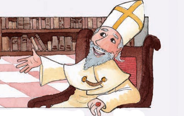 Martin in Bischofsornat