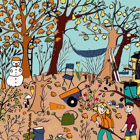 Herbstlicher Garten