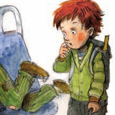 Martin blickt auf Füße des alten Mannes.