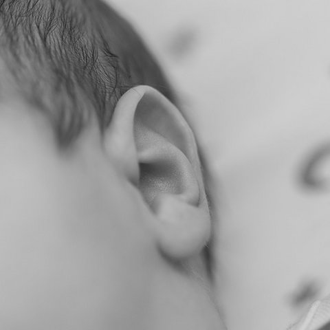 Ohr eines Babies