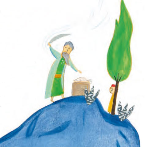 Abraham und Sara Abraham ist mit Isaak verschwunden